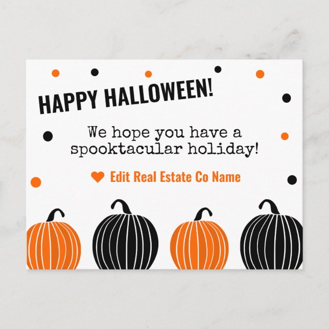 Happy Halloween  Postcard - White (Front)