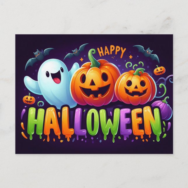 Happy Halloween Postcards  (Front)