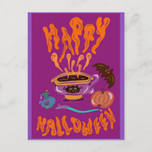 Happy Halloween potion coffee witche’s drink  Postcard