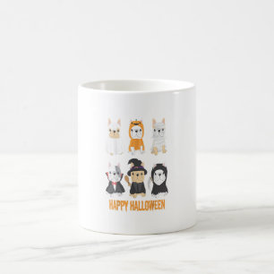 Happy Halloween Pug Dogs Cute French Bulldog Gift Coffee Mug