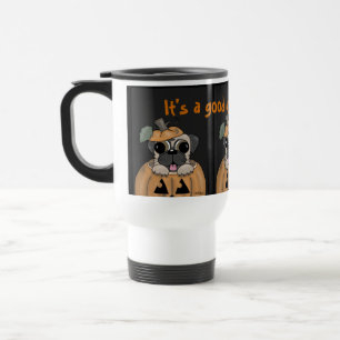 Happy Halloween-Pug in Jack O' Lantern Travel Mug