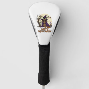 Happy Halloween Pug Witch Hat Cauldron Pumpkins_1 Golf Head Cover