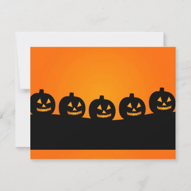 Happy Halloween Pumkin Heads Invitation (Front)