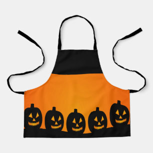 Happy Halloween Pumkin Heads kids Apron