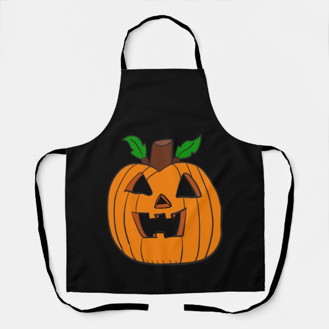 Happy Halloween Pumpkin Apron (Front)