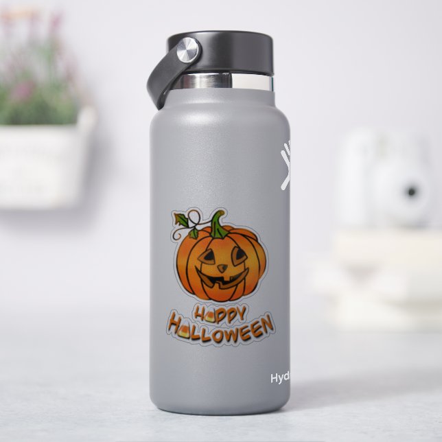 Happy Halloween | pumpkin | candy corn   (HydroFlask)