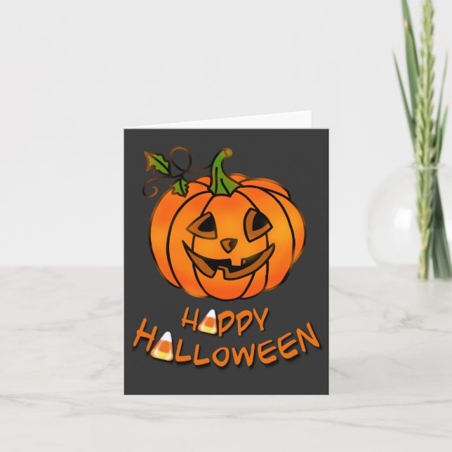 Happy Halloween | pumpkin | candy corn   Invitation (Front)