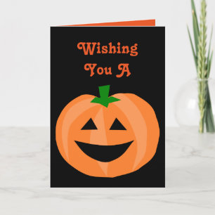 Happy Halloween Pumpkin Card