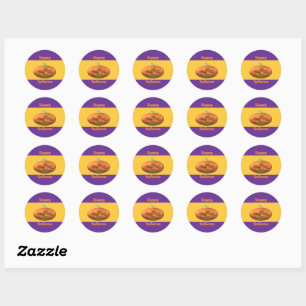 Happy Halloween Pumpkin Classic Round Sticker