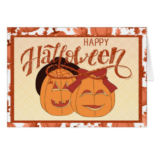Happy Halloween Pumpkin Couple