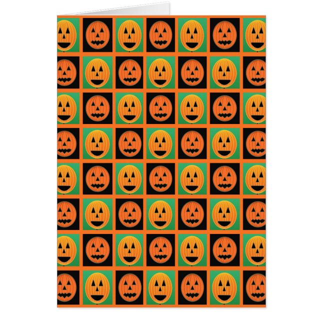 Happy Halloween pumpkin faces (Front)