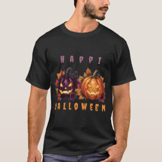 Happy Halloween Pumpkin Gothic Art T-Shirt