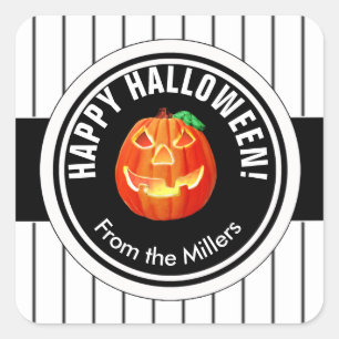 Happy Halloween Pumpkin ID212 Square Sticker