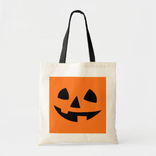 Happy Halloween pumpkin isolated funny smile icon Tote Bag