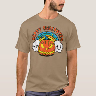 Happy Halloween Pumpkin Lazy Costume Cute Jack O L T-Shirt