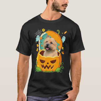 Happy Halloween Pumpkin Norwich Terrier Dog Witch T-Shirt