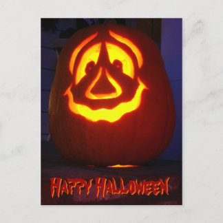 Happy Halloween pumpkin Postcard