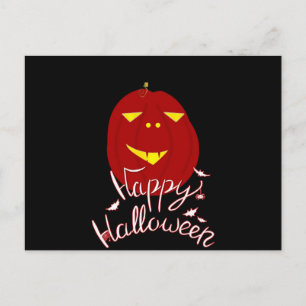 Happy Halloween Pumpkin Postcard