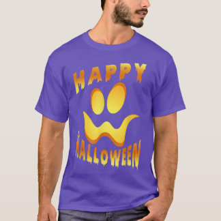 Happy Halloween Pumpkin Scary Face T-Shirt