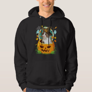 Happy Halloween Pumpkin Selkirk Rex Cat Witch Cute Hoodie