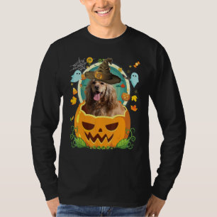 Happy Halloween Pumpkin Spaniel Cocker Dog Witch C T-Shirt