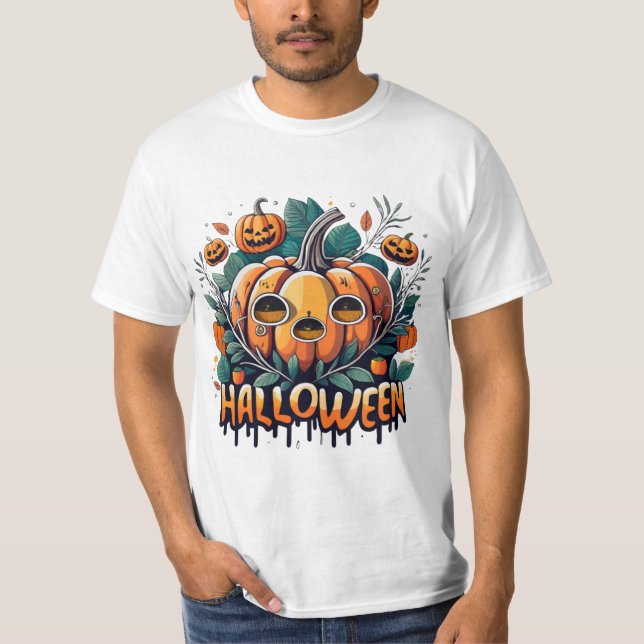 Happy Halloween Pumpkin T-Shirt (Front)
