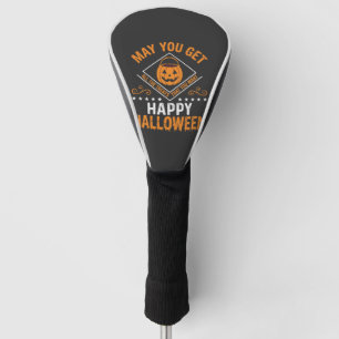 Happy Halloween Pumpkin Treats Vector Design Golf Head Cover