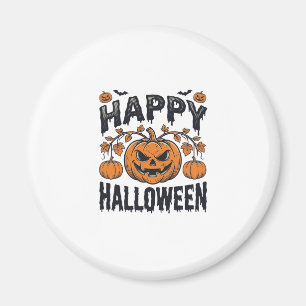 Happy Halloween Pumpkin Vintage Engraving Design_1 Magnet