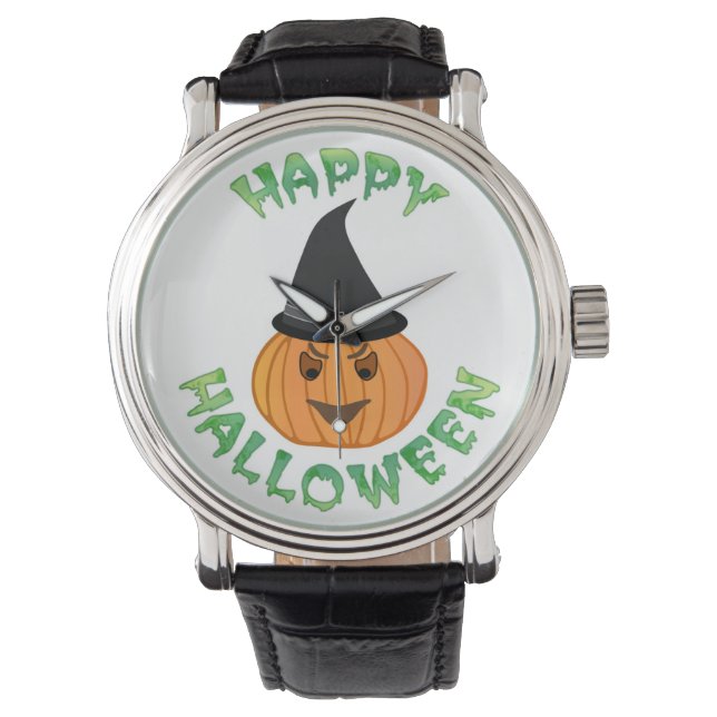 "HAPPY HALLOWEEN" PUMPKIN WATCH (Front)
