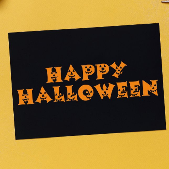 Happy Halloween Pumpkins Card (Creator Uploaded)