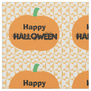 Happy Halloween Pumpkins Fabric