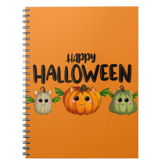 Happy Halloween pumpkins Notebook