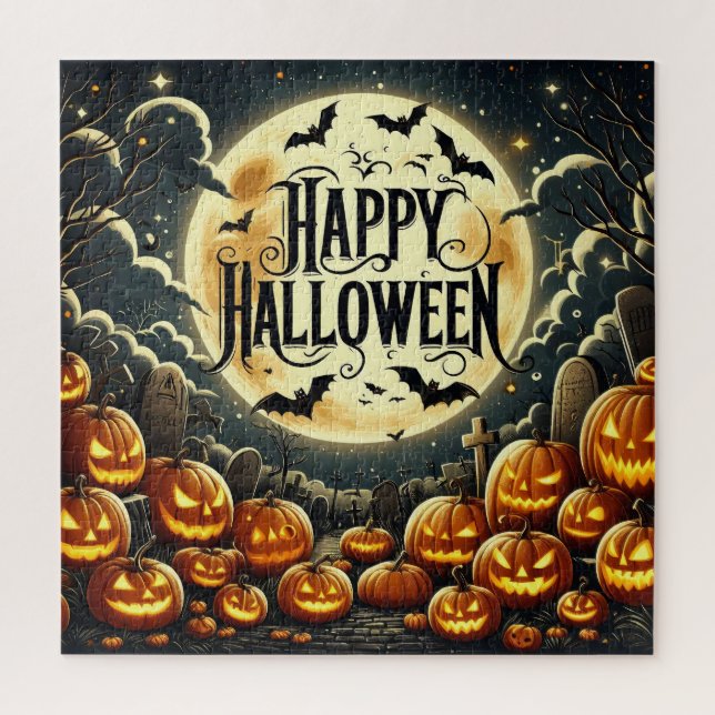 Happy Halloween Puzzle (Vertical)