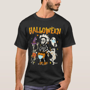 Happy Halloween Quarantine 2021 - Funny Pumpkin In T-Shirt