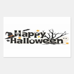 Happy Halloween Rectangular Sticker