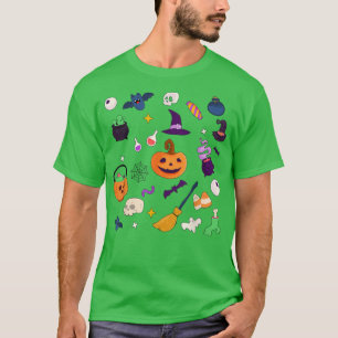 Happy Halloween Retro Scary Cute Spooky Pumpkin Gi T-Shirt