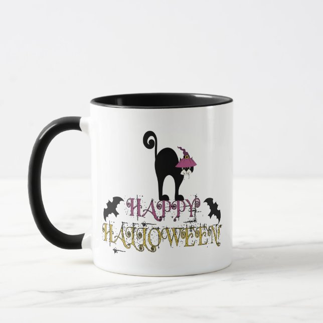 Happy Halloween Ringer Mug (Left)