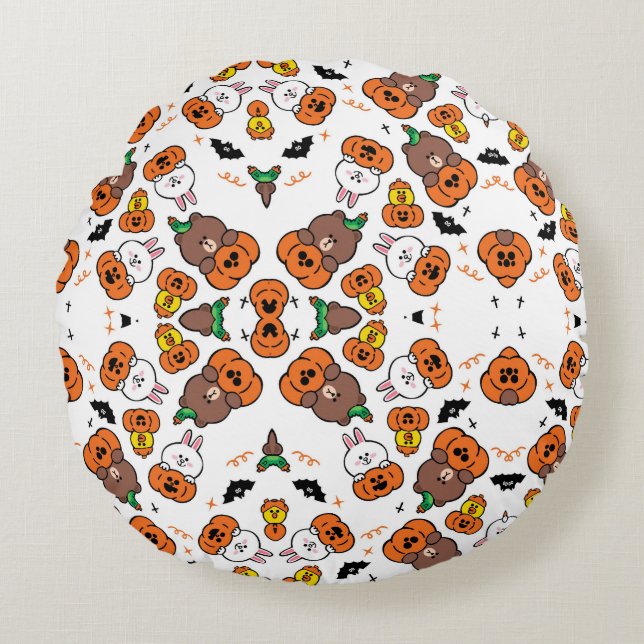 Happy Halloween Round Cushion (Front)