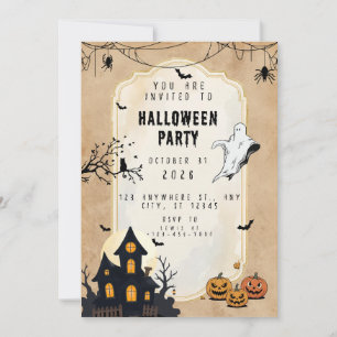 Happy Halloween Sanderson Family  Invitation