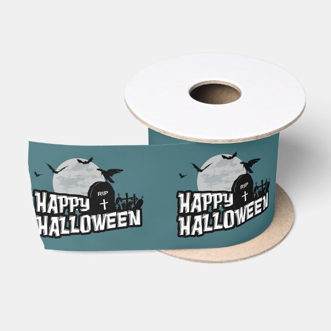 Happy Halloween Satin Ribbon (Spool)