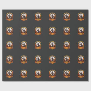Happy Halloween Scarecrow Jack O Lantern Vector Wrapping Paper