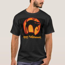 Happy Halloween! Scary Cat T-shirt