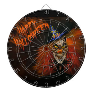 Happy Halloween Scary Clown Dartboard