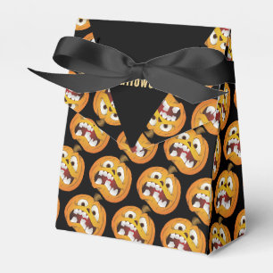 Happy Halloween Scary Jack o Lantern Pumpkin Favour Box