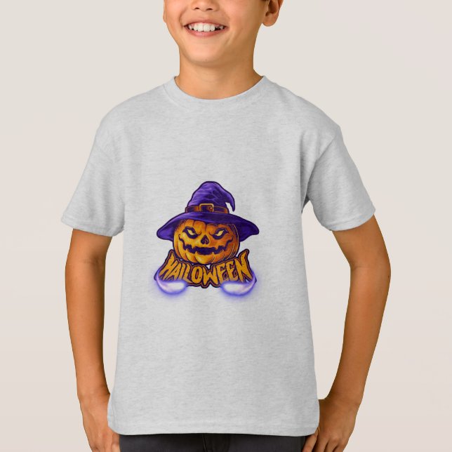 Happy Halloween Scary Jack O’ Lantern T-Shirt (Front)