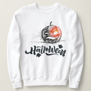 Happy Halloween Scary pumpkin Face Sweatshirt
