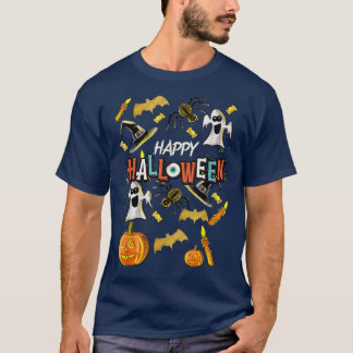 Happy Halloween Scary Spooky Retro Style Boys Girl T-Shirt