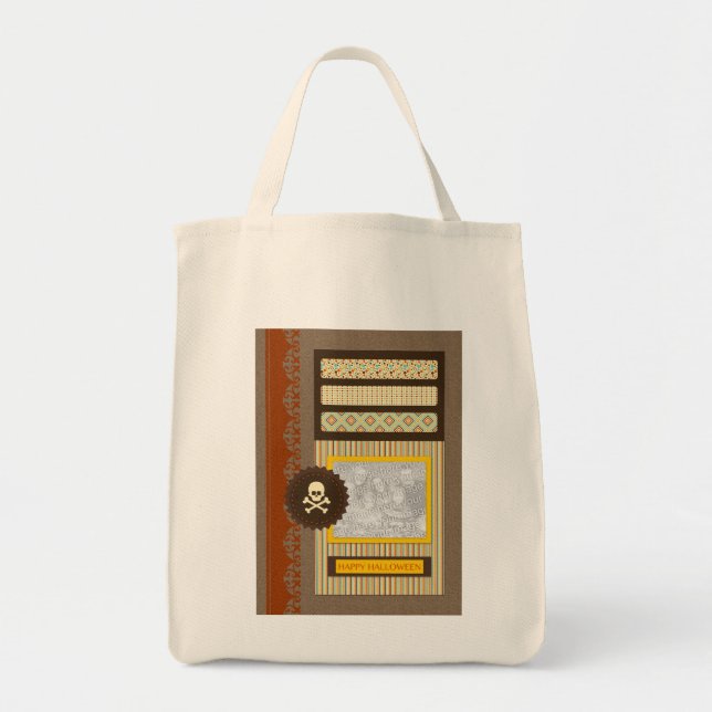 happy halloween (scrapbook) tote bag (Front)