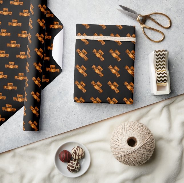 Happy Halloween Screwball Graphics Wrapping Paper (Crafts)