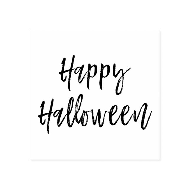 Happy Halloween Script Modern Stamp (Imprint)